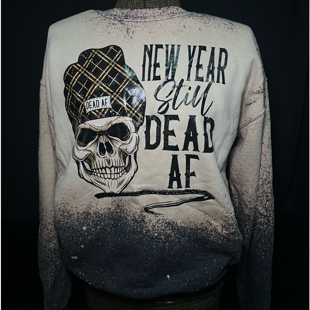 Custom Womens Acid Wash Crewneck